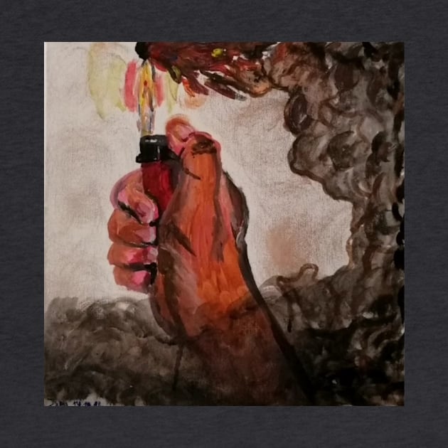 "Freedom" - Feuerzeug im Rauch by Arts-Y